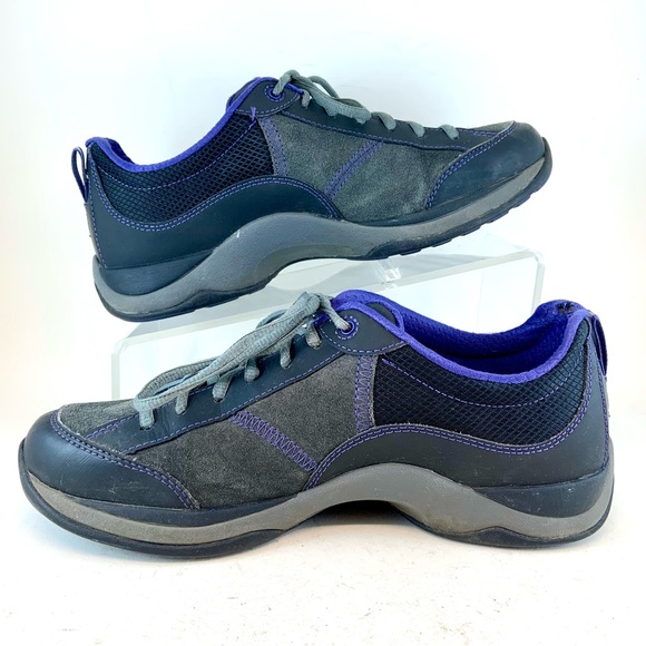 Dansko Gray Purple Sabrina Waterproof Suede Casual Sneakers size 40 9.5 10 - Picture 5 of 12
